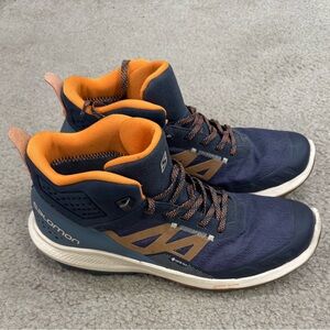 Salomon Men's Blue and Orange Athletic Shoes